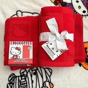 Hello kitty bath towel/ hand towel bundle